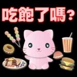 可愛粉粉貓-每日常用語