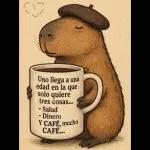 Uno llega a una edad en la que solo quiere tres cosas... - Salud - Dinero Y CAFÉ, mucho CAFÉ...