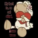 My hart is, en sal altyd. joune wees RB