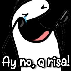 Ay no, q risa! - getsticker.com