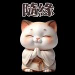 可愛的暹羅貓大貼紙