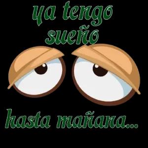 ya tengo sueño hasta mañana... - getsticker.com