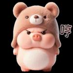 小猪熊好可爱啊