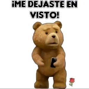 ¡ME DEJASTE EN VISTO! - getsticker.com