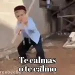 Te calmas o te calmo