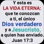 Y esta es LA VIDA ETERNA: que te conozcan a ti, el único Dios verdadero y a Jesucristo, a quien has enviado. Juan 17:3