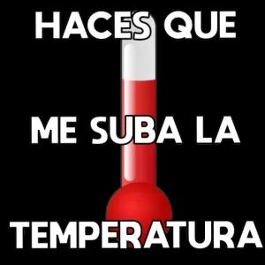 HACES QUE ME SUBA LA TEMPERATURA - getsticker.com