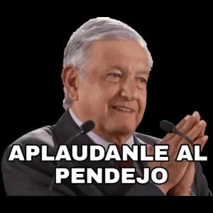 APLAUDANLE AL PENDEJO - getsticker.com