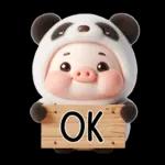 หมูแพนด้าน่ารักจังเลย