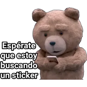 Espérate que estoy buscando un sticker - getsticker.com