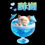 可愛的暹羅貓大貼紙