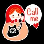 girl sticker 