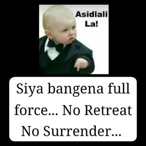 Siya bangena full force... No Retreat No Surrender... - getsticker.com