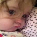 Her little baby cheeks are so cute!