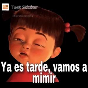 Ya es tarde, vamos a mimir - getsticker.com