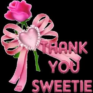 THANK YOU SWEETIE - getsticker.com