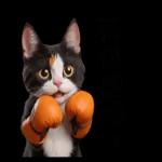 拳擊貓咪的日常喔喔叫