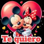 Feliz San Valentín mickey y minnie