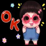 girl sticker 