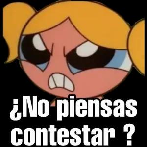 ¿No piensas contestar? - getsticker.com