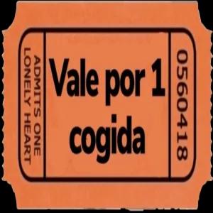 0560418 Vale por 1 cogida ADMITS ONE LONELY HEART - getsticker.com