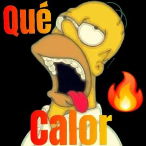 Qué Calor - getsticker.com