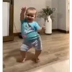 The baby is so cute!