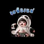 Panda cute girl (Big Stickers)