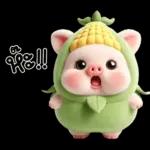 หมูน้อยข้าวโพดน่ารัก <3