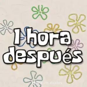 1 hora después - getsticker.com