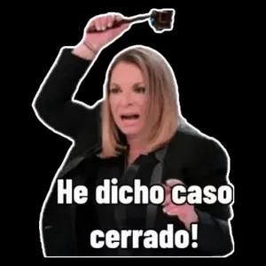 He dicho caso cerrado! - getsticker.com
