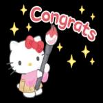 Hello Kitty Pop-Up Greeting Stickers