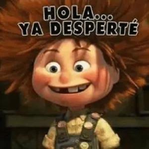 HOLA...YA DESPERTÉ - getsticker.com