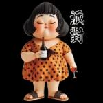 可愛的胖女孩圓點