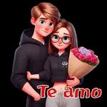 Cute Couple Stickers