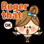 双马尾小女孩文字pack 3