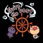 PANPAKA PANTS: Cute Marine Blue