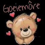 Goeie
more
Ek hoop
jy het 'n
heerlike
dag vol.
liefde
en
vreugde.