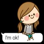 双马尾小女孩文字pack 3