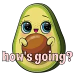 Cute avocado