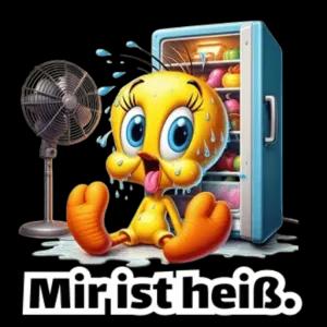 Mir ist heiß. - getsticker.com