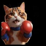 拳擊貓咪的日常喔喔叫