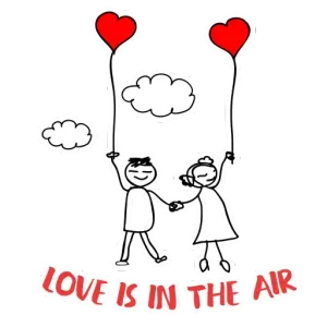 LOVE IS IN THE AIR - getsticker.com