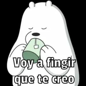 Voy a fingir que te créo - getsticker.com