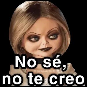 No sé, no te creo - getsticker.com