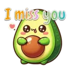 Cute avocado