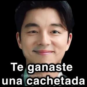 Te ganaste una cachetada - getsticker.com