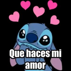 Que haces mi amor - getsticker.com