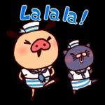 PANPAKA PANTS: Cute Marine Blue