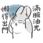 滿臉油光 懶得出門，你也爛